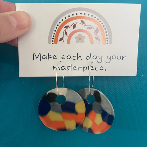 Handsculpted Porcelain Earrings