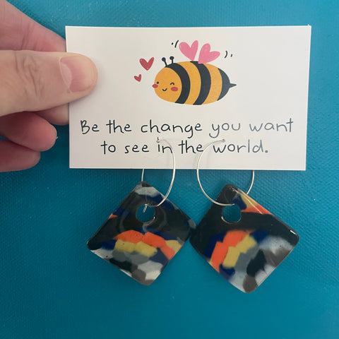 Handsculpted Porcelain Earrings