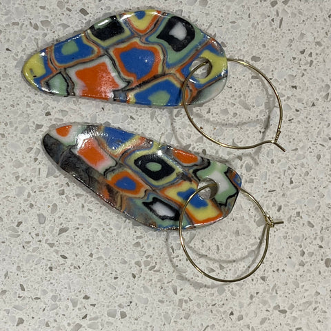 Handsculpted Porcelain Earrings
