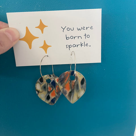 Handsculpted Porcelain Earrings