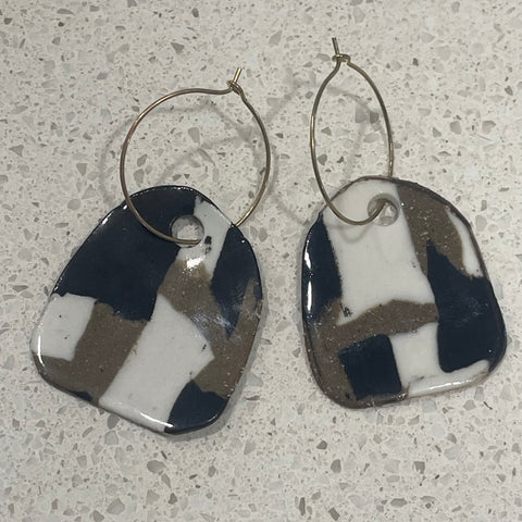 Handsculpted Porcelain Earrings