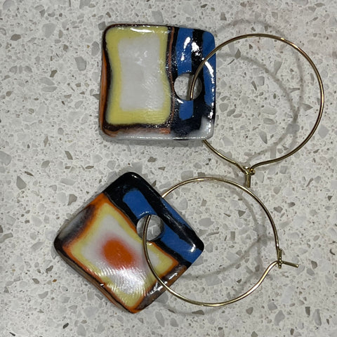 Handsculpted Porcelain Earrings