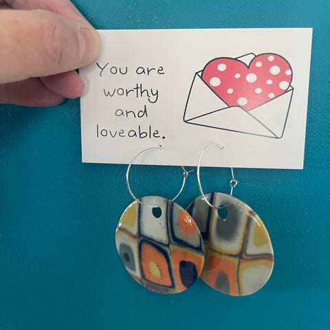 Handsculpted Porcelain Earrings