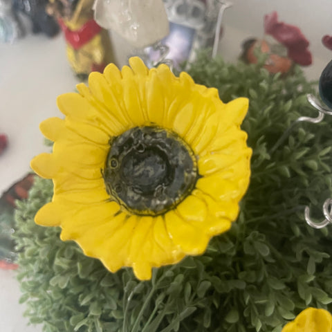 Sun flower handsculpted Ceramic