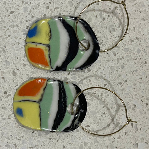 Handsculpted Porcelain Earrings