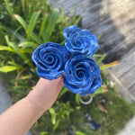 Blue  Rose handsculpted Ceramic