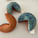 Ceramic fortune cookie