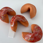 Ceramic fortune cookie