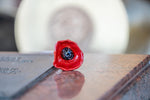 1x Hand sculpted Ceramic Poppy
