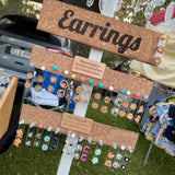 3 sets of Stud earrings Random choice