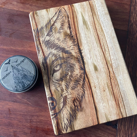 Wolf 300mm  by 200mm