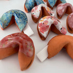 Ceramic fortune cookie