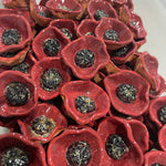 Pre Order 1x Hand sculpted Ceramic Poppy