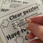 Jigsaw puzzle 100 piece clear Acrylic